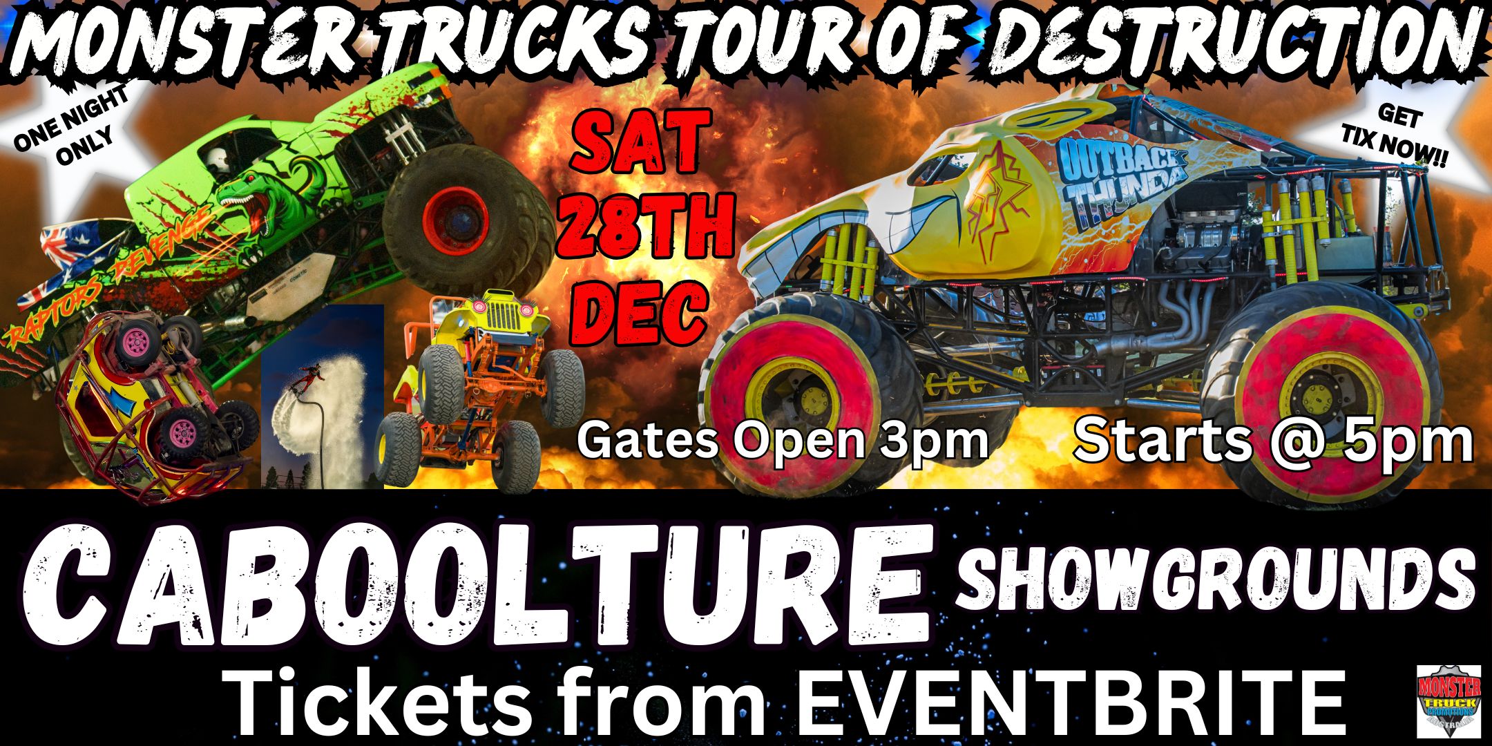 Monster Trucks Tour of Destruction Caboolture Showgrounds