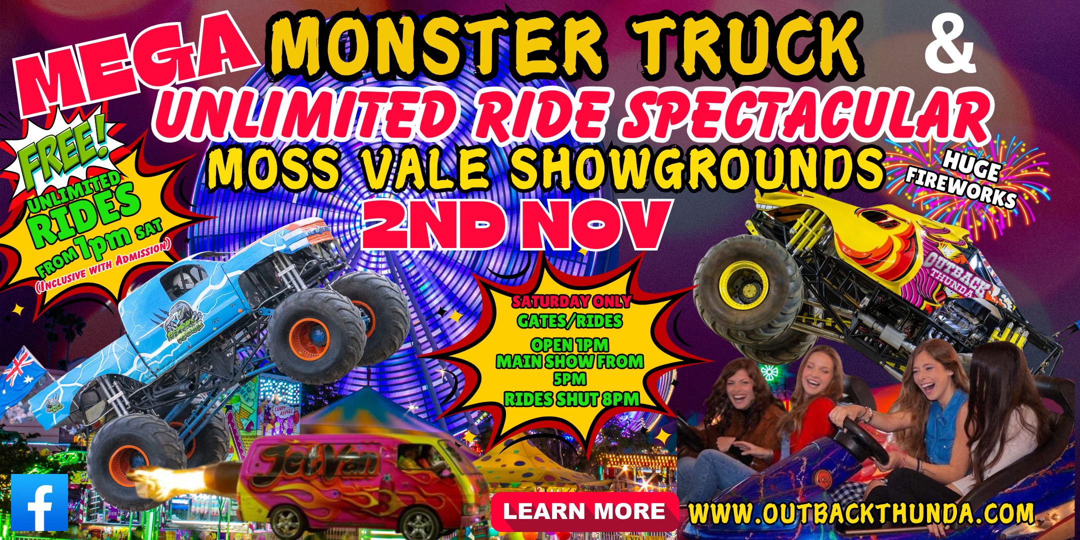 MEGA Monster Truck & Unlimited Ride Spectacular Moss Vale Showgrounds