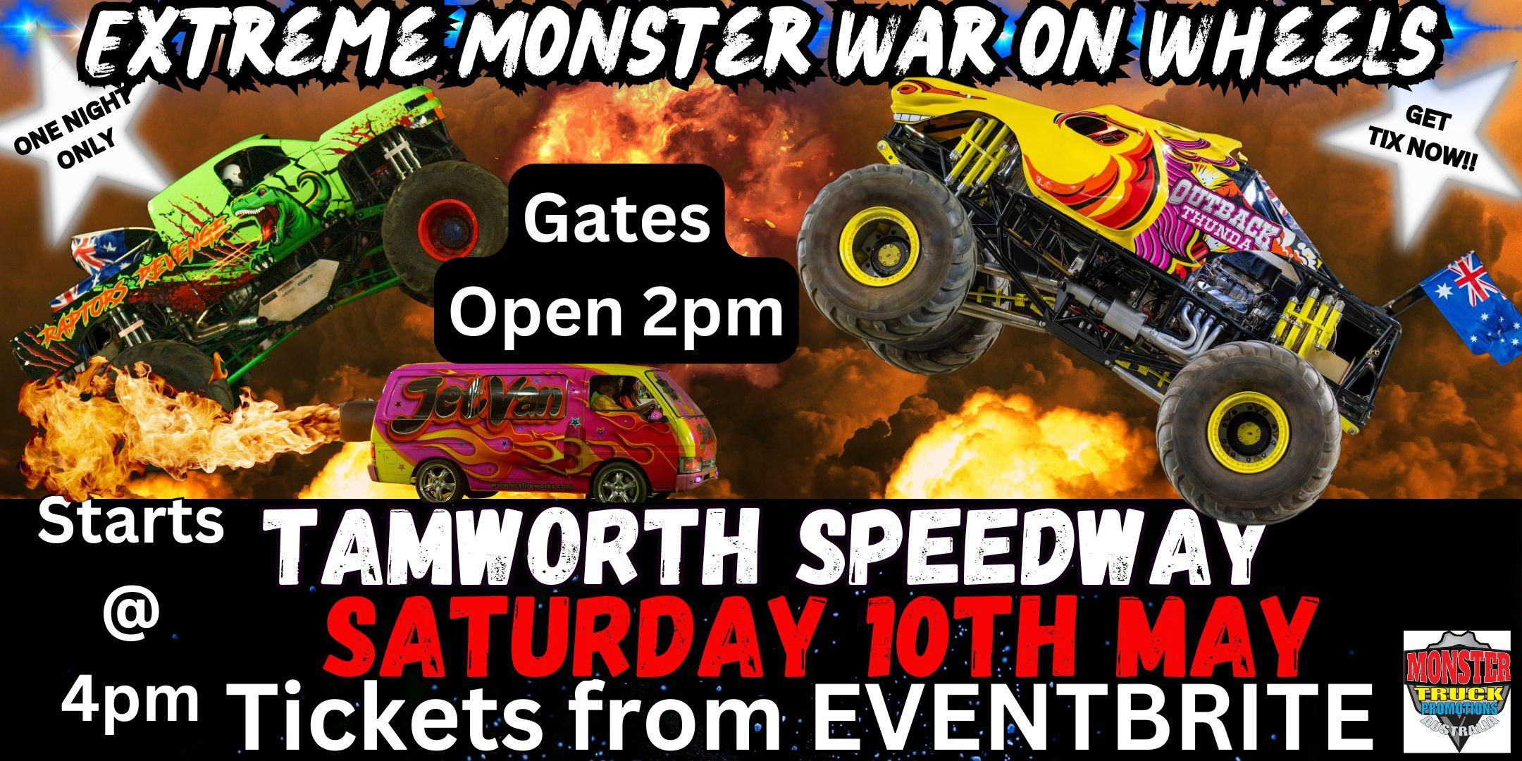 Monster War on Wheels Tamworth Speedway